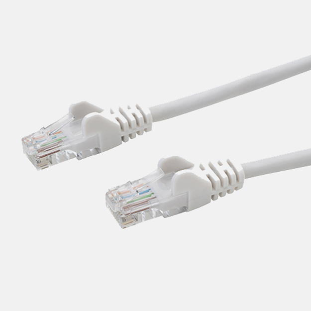 RJ45 CAT5e UTP Stranded Flush Moulded Network Cable 24AWG - White
